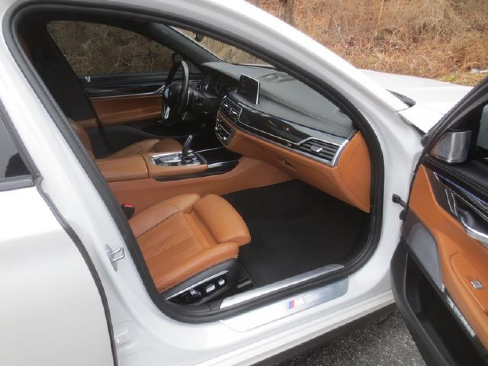 2016 White /Brown BMW 7-Series 750i xDrive (WBA7F2C5XGG) with an 4.4L V8 DOHC 32V engine, 8A transmission, located at 270 US Route 6, Mahopac, NY, 10541, (845) 621-0895, 41.349022, -73.755280 - Photo #18