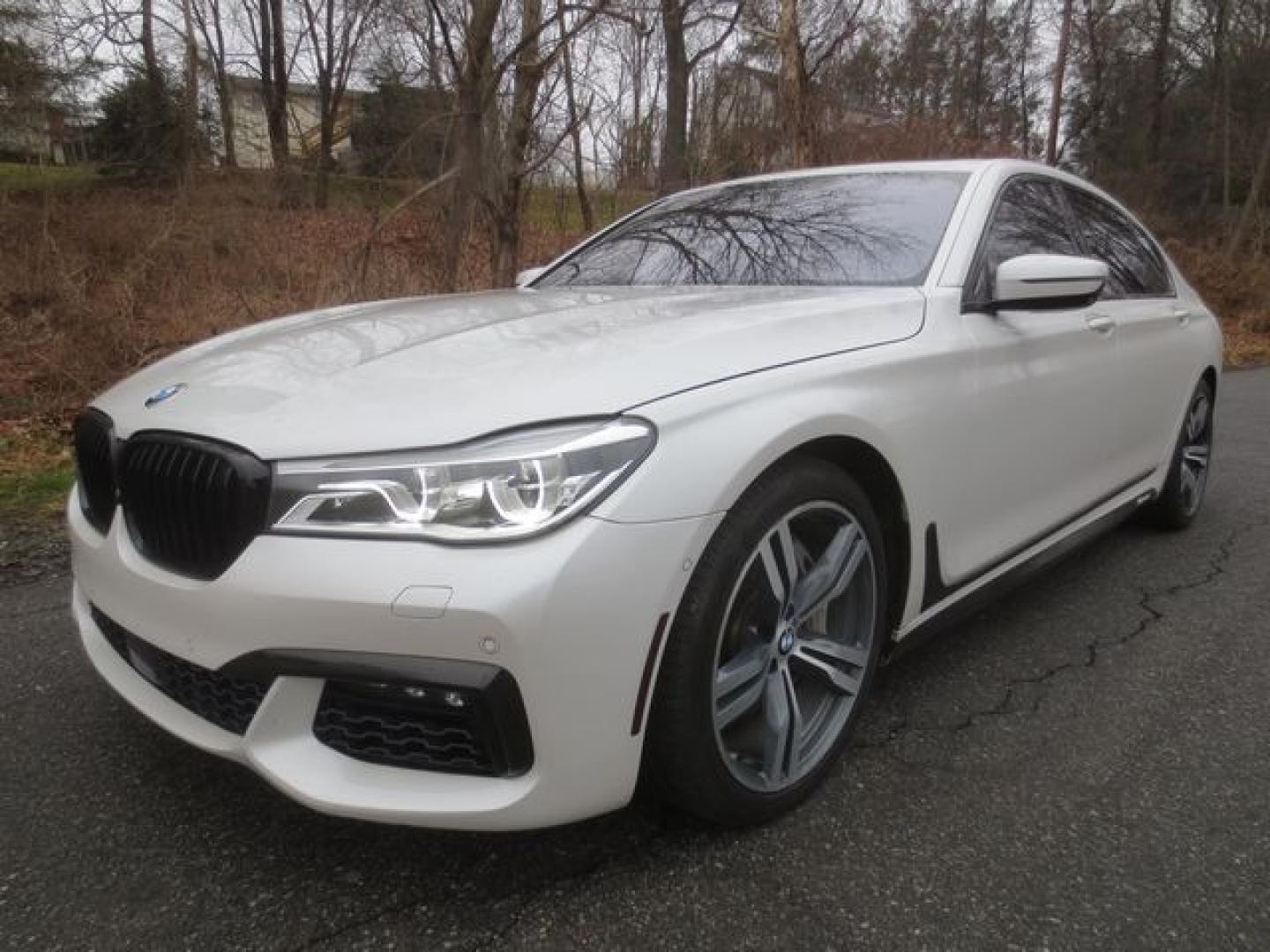 2016 White /Brown BMW 7-Series 750i xDrive (WBA7F2C5XGG) with an 4.4L V8 DOHC 32V engine, 8A transmission, located at 270 US Route 6, Mahopac, NY, 10541, (845) 621-0895, 41.349022, -73.755280 - Photo#0