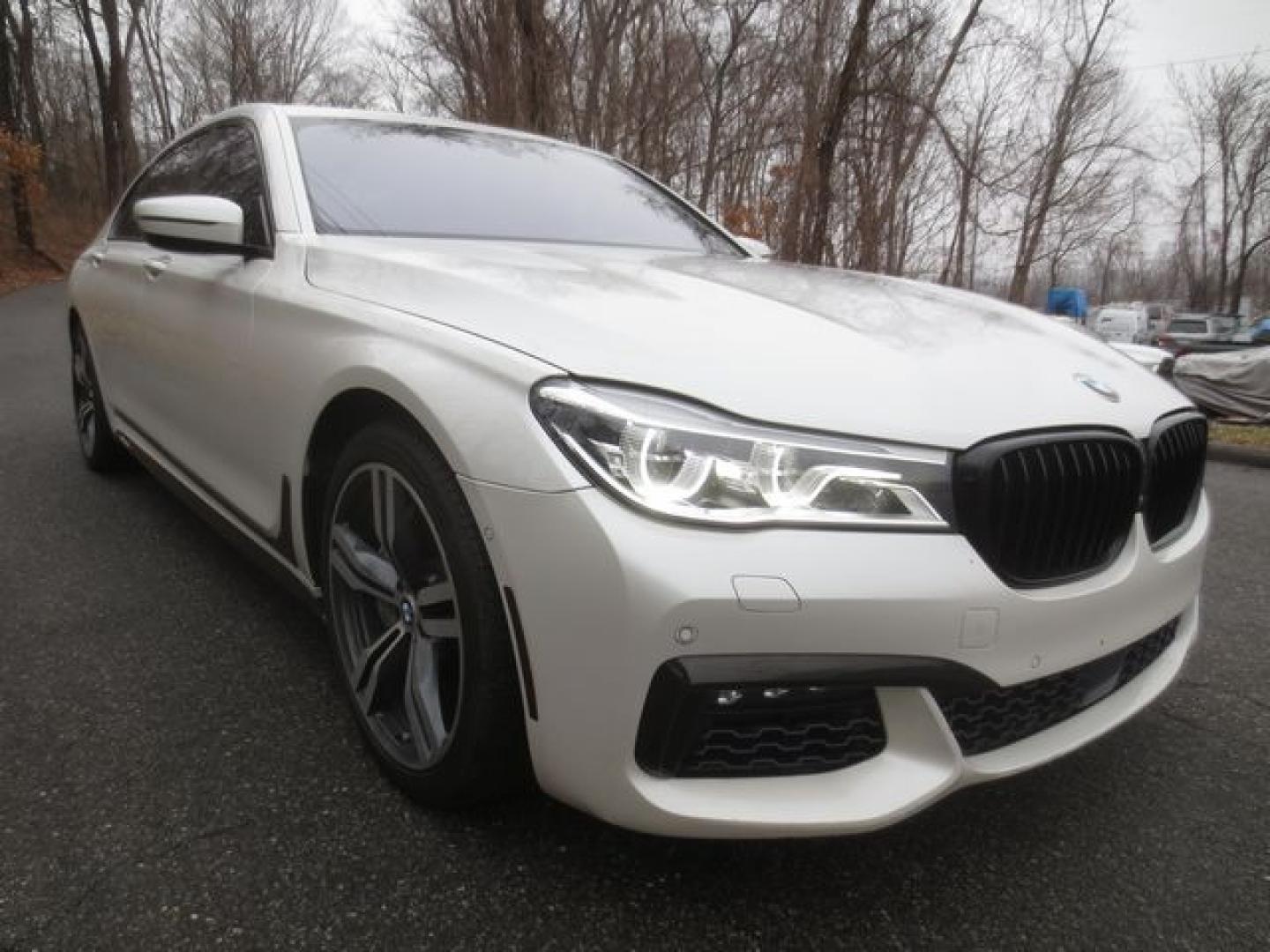 2016 White /Brown BMW 7-Series 750i xDrive (WBA7F2C5XGG) with an 4.4L V8 DOHC 32V engine, 8A transmission, located at 270 US Route 6, Mahopac, NY, 10541, (845) 621-0895, 41.349022, -73.755280 - Photo#1