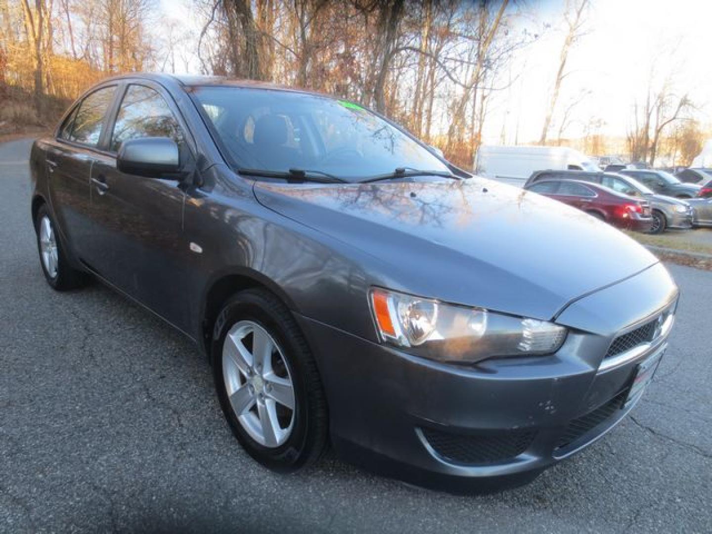 2008 Gray /Black Mitsubishi Lancer DE (JA3AU26U88U) with an 2.0L L4 SOHC 16V engine, 5spd Manual transmission, located at 270 US Route 6, Mahopac, NY, 10541, (845) 621-0895, 41.349022, -73.755280 - Photo#1