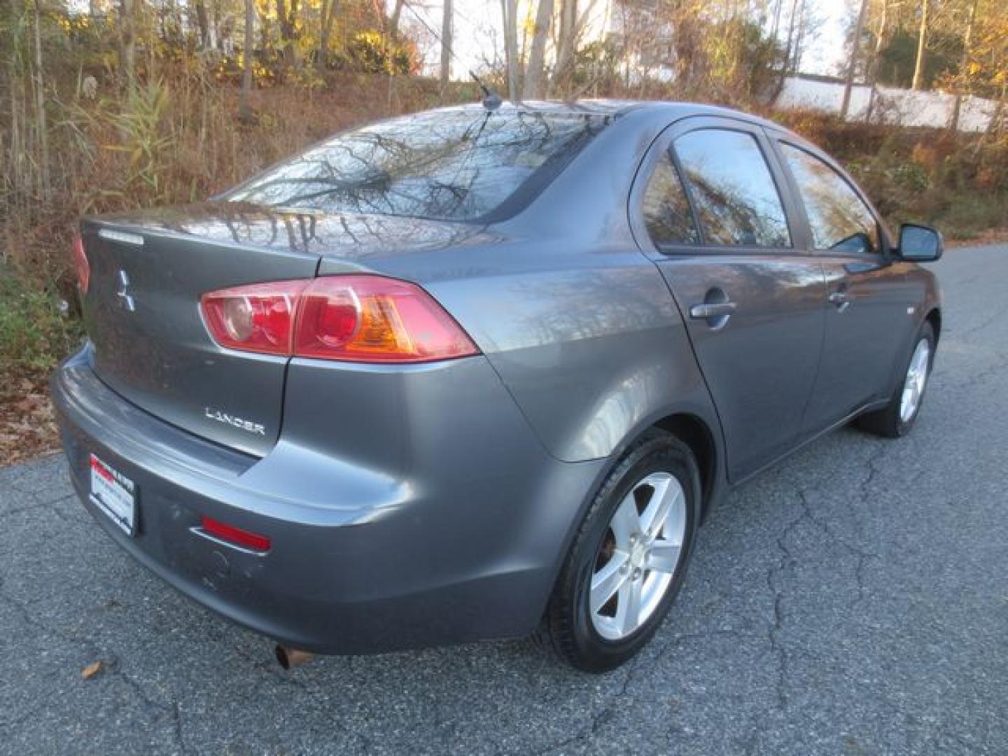 2008 Gray /Black Mitsubishi Lancer DE (JA3AU26U88U) with an 2.0L L4 SOHC 16V engine, 5spd Manual transmission, located at 270 US Route 6, Mahopac, NY, 10541, (845) 621-0895, 41.349022, -73.755280 - Photo#3