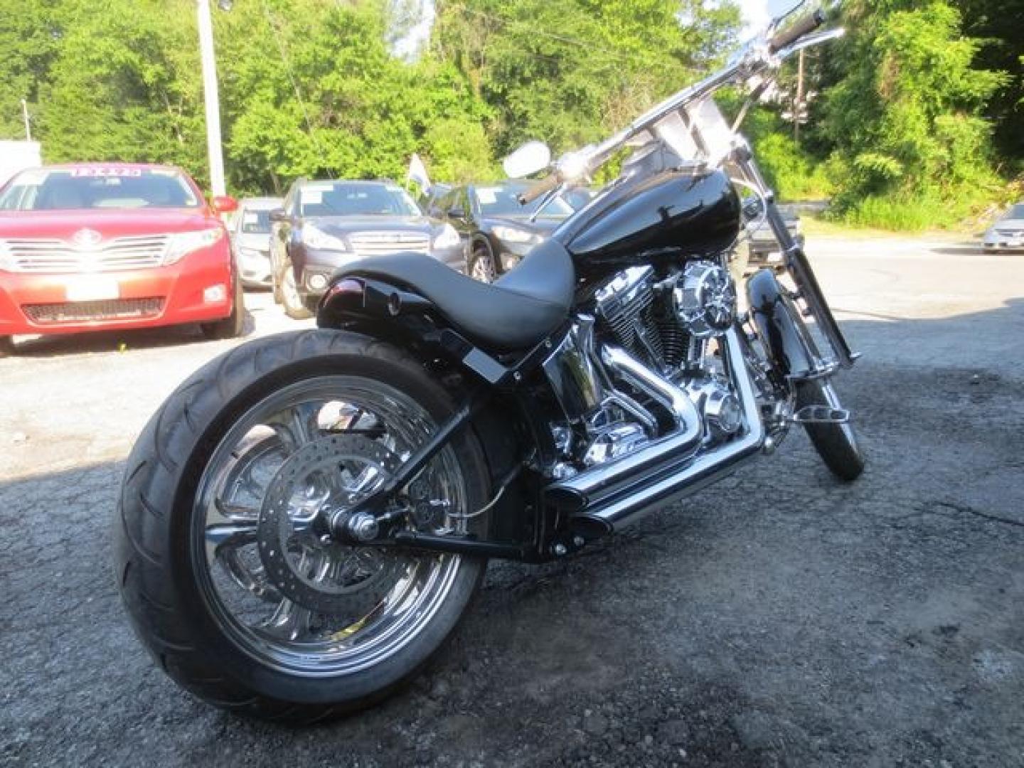 2002 Black (1HD1JBB182Y) with an 2 CYLINDER TWIN CAM S&S PORTED engine, 6 SPEED BAKER transmission, located at 270 US Route 6, Mahopac, NY, 10541, (845) 621-0895, 41.349022, -73.755280 - Photo#8