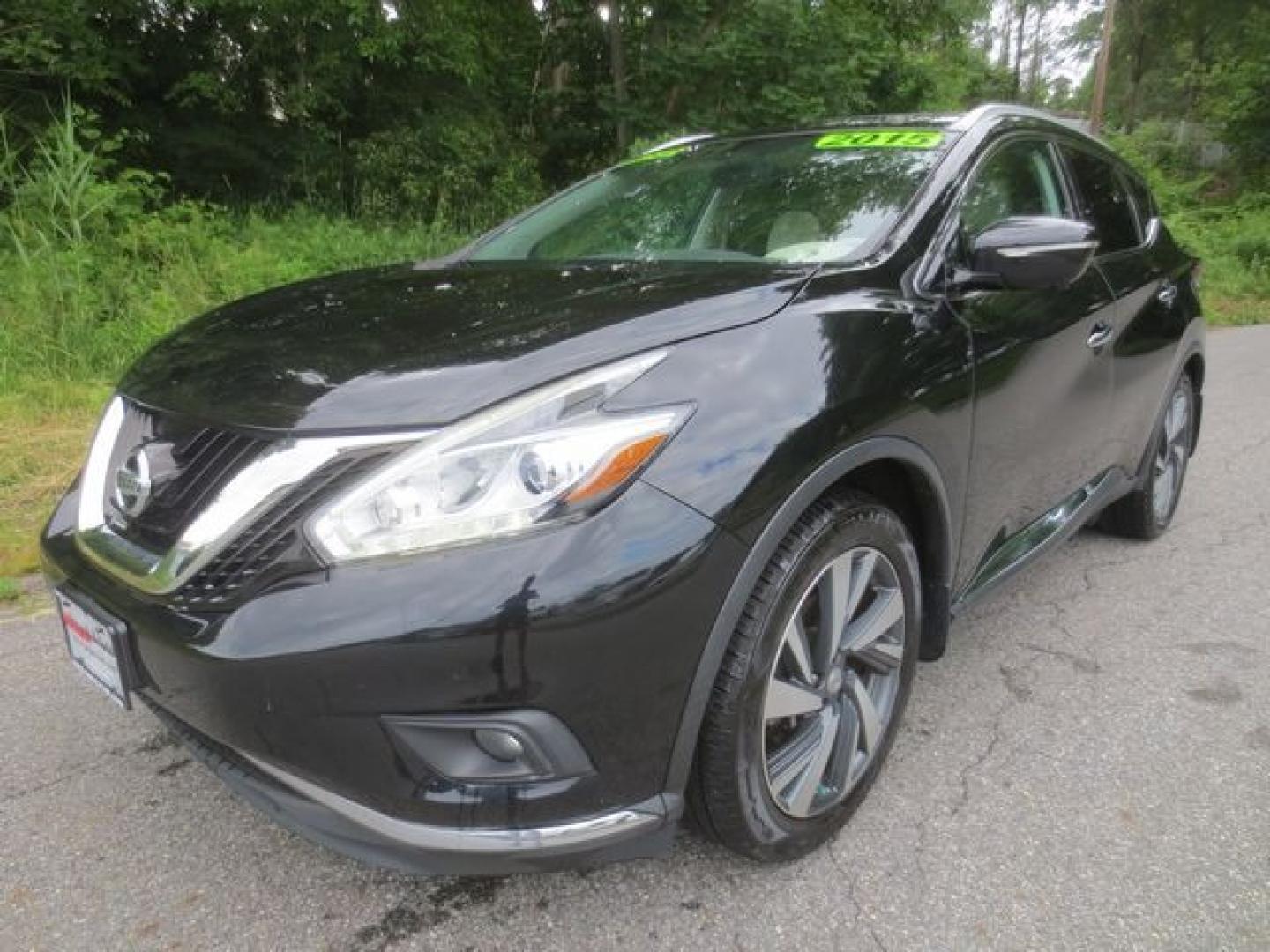 2015 Black /Beige Nissan Murano Platinum (5N1AZ2MH2FN) with an 3.5L V6 DOHC 24V engine, Continuously Variable Transmission transmission, located at 270 US Route 6, Mahopac, NY, 10541, (845) 621-0895, 41.349022, -73.755280 - Photo#0