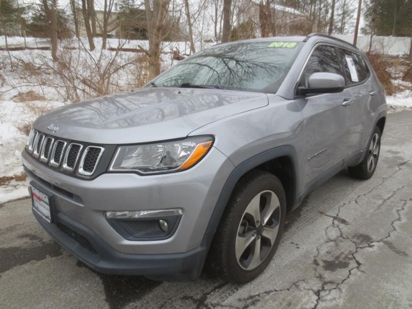 2018 Gray /Black Jeep Compass Sport 4WD (3C4NJDBB9JT) with an 2.4L L4 DOHC 16V engine, Automatic transmission, located at 270 US Route 6, Mahopac, NY, 10541, (845) 621-0895, 41.349022, -73.755280 - Photo#0