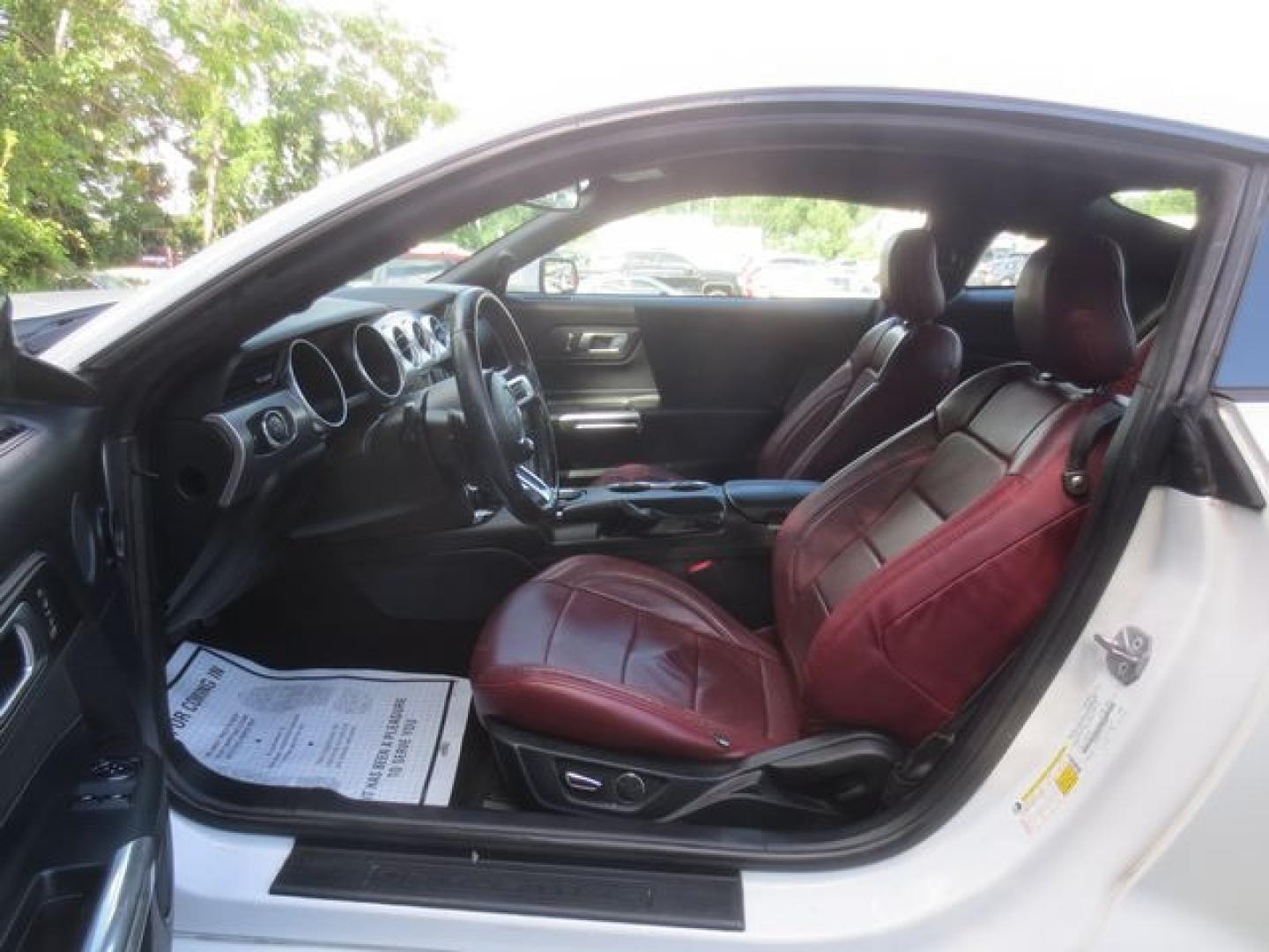 2018 White /Red Ford Mustang ECOBOOST (1FA6P8TH6J5) with an 2.3l 4cyl TURBO engine, Automatic transmission, located at 270 US Route 6, Mahopac, NY, 10541, (845) 621-0895, 41.349022, -73.755280 - Photo#8