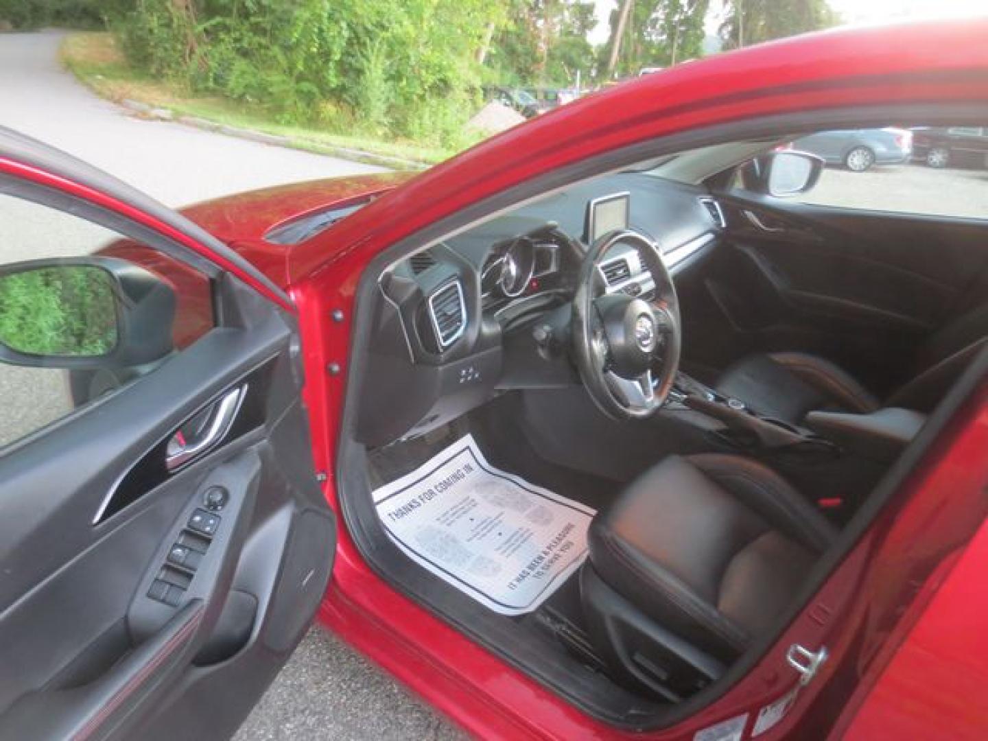 2015 Red /Black Mazda MAZDA3 S Grand Touring (JM1BM1M37F1) with an 2.5L L4 DOHC 16V engine, 6-Speed Automatic transmission, located at 270 US Route 6, Mahopac, NY, 10541, (845) 621-0895, 41.349022, -73.755280 - Photo#6