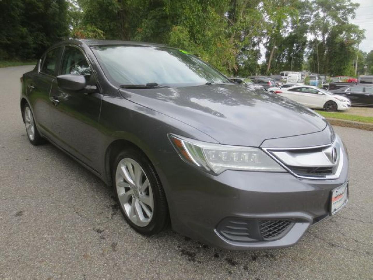 2017 Gray /Black Acura ILX AcuraWatch Plus Package (19UDE2F30HA) with an 2.0L L4 16V DOHC engine, Automatic transmission, located at 270 US Route 6, Mahopac, NY, 10541, (845) 621-0895, 41.349022, -73.755280 - Photo#1