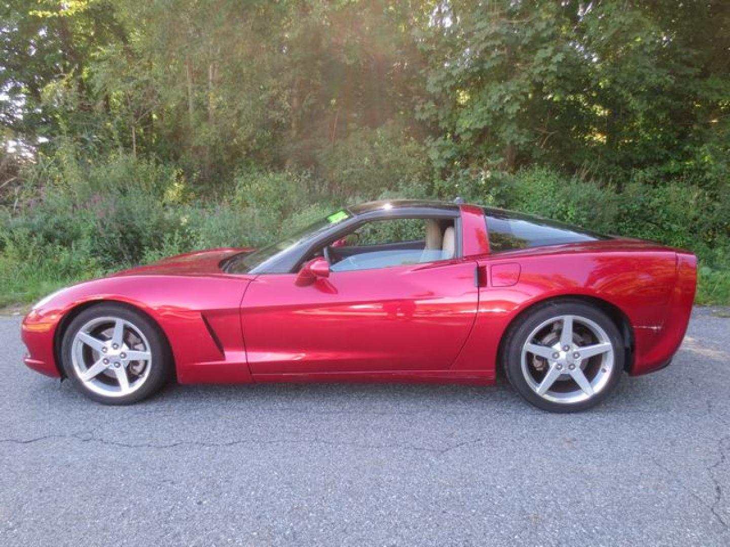 2005 Red /Beige Chevrolet Corvette Coupe (1G1YY24U155) with an 6.0L V8 OHV 16V engine, 6-SPEED MANUAL transmission, located at 270 US Route 6, Mahopac, NY, 10541, (845) 621-0895, 41.349022, -73.755280 - Photo#11