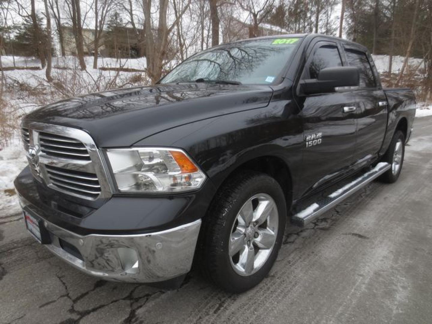 2017 Black /Black RAM 1500 BIG HORN SWB 4WD (1C6RR7LG0HS) with an 3.6L V6 DOHC 24V FFV engine, Automatic transmission, located at 270 US Route 6, Mahopac, NY, 10541, (845) 621-0895, 41.349022, -73.755280 - Photo#0