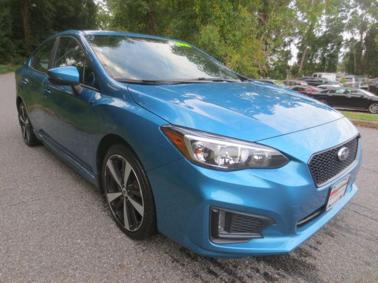 2018 Blue /Black Subaru Impreza 2.0i Sport CVT 4-Door (4S3GKAK66J3) with an 2.0L H4 DOHC 16V engine, CVT transmission, located at 270 US Route 6, Mahopac, NY, 10541, (845) 621-0895, 41.349022, -73.755280 - Photo#1