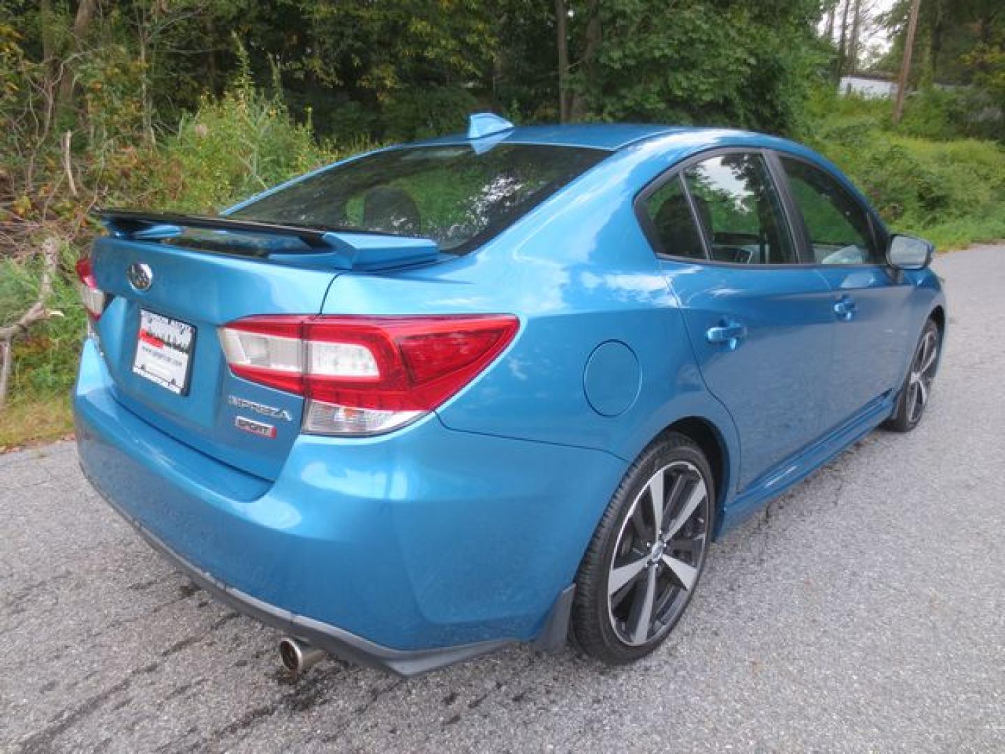 2018 Blue /Black Subaru Impreza 2.0i Sport CVT 4-Door (4S3GKAK66J3) with an 2.0L H4 DOHC 16V engine, CVT transmission, located at 270 US Route 6, Mahopac, NY, 10541, (845) 621-0895, 41.349022, -73.755280 - Photo#3