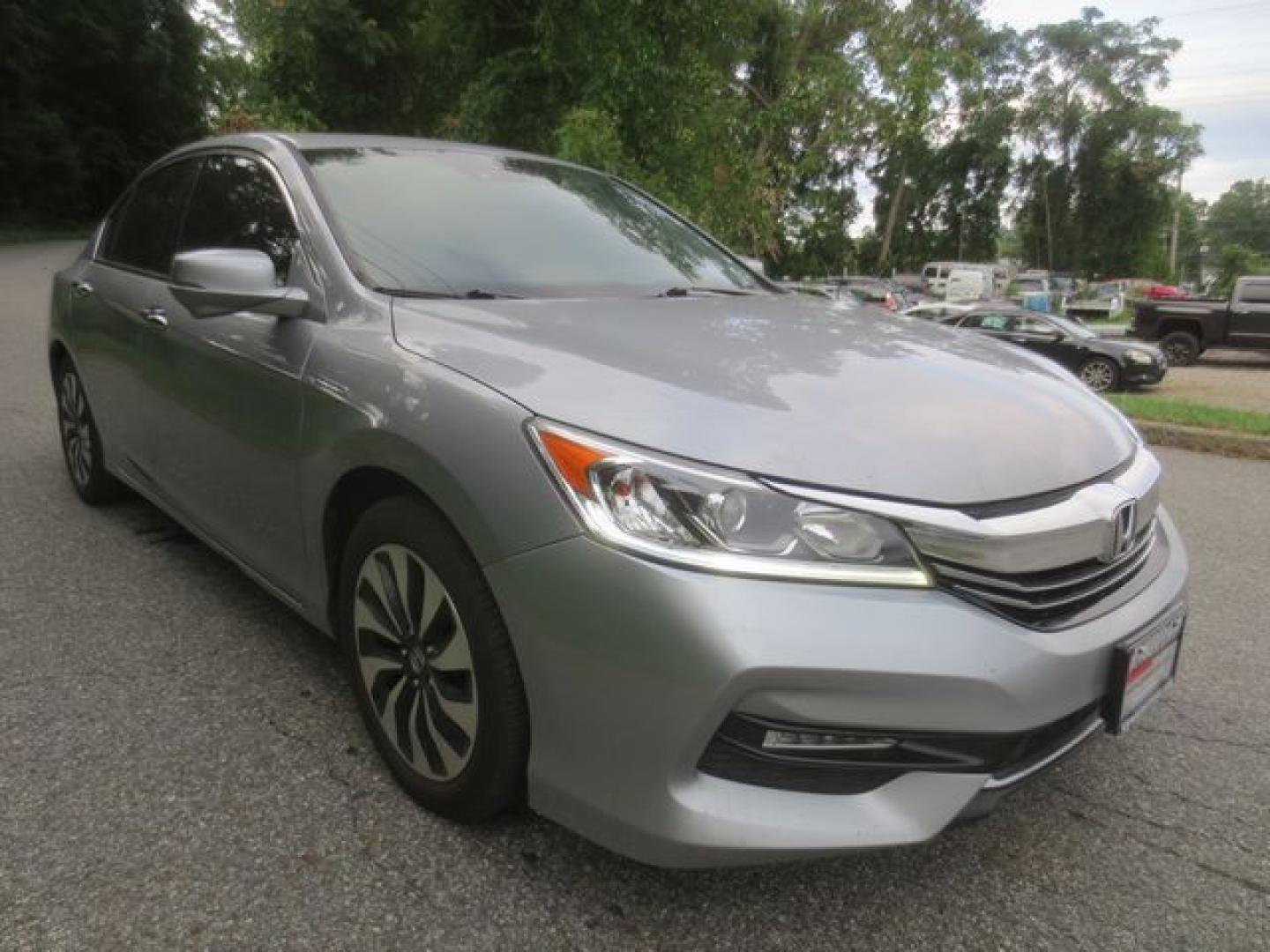 2017 Gray /Black Honda Accord Hybrid EX-L (JHMCR6F56HC) with an 2.0L L4 DOHC 16V HYBRID engine, Automatic transmission, located at 270 US Route 6, Mahopac, NY, 10541, (845) 621-0895, 41.349022, -73.755280 - Photo#1