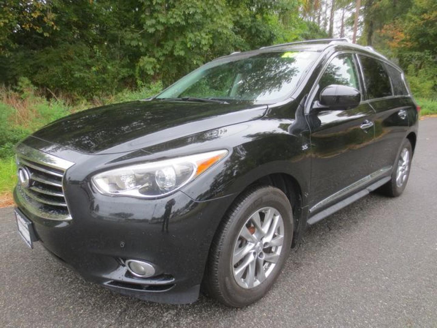 2014 Black /Black Infiniti JX Base AWD (5N1AL0MM0EC) with an 3.5L V6 DOHC 24V engine, Continuously Variable Transmission transmission, located at 270 US Route 6, Mahopac, NY, 10541, (845) 621-0895, 41.349022, -73.755280 - Photo#0