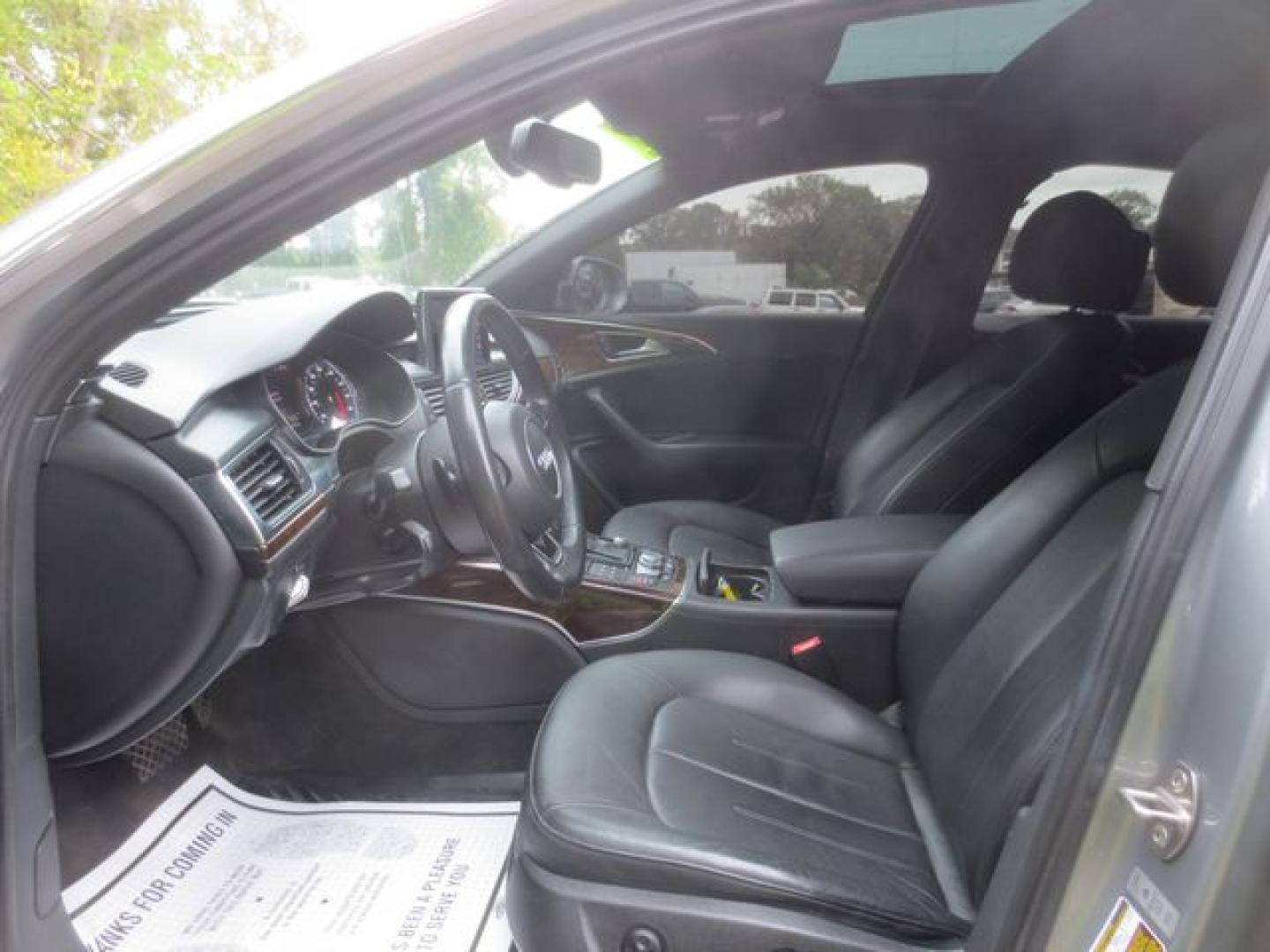 2015 Gray /Black Audi A6 2.0T Premium Plus (WAUGFAFC6FN) with an 2.0L L4 DOHC 16V engine, Automatic transmission, located at 270 US Route 6, Mahopac, NY, 10541, (845) 621-0895, 41.349022, -73.755280 - Photo#9