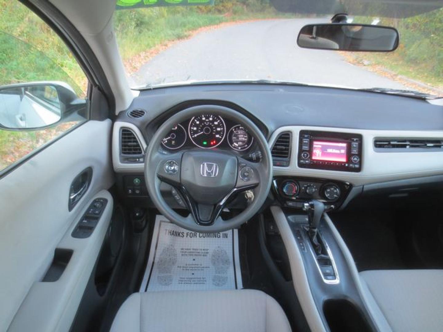 2016 White /Gray Honda HR-V LX (3CZRU6H36GM) with an 1.8L L4 DOHC 16V engine, 5-Speed Automatic transmission, located at 270 US Route 6, Mahopac, NY, 10541, (845) 621-0895, 41.349022, -73.755280 - Photo#8