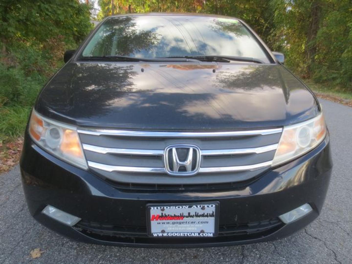 2012 Black /Gray Honda Odyssey EX-L (5FNRL5H64CB) with an 3.5L V6 SOHC 24V engine, 5-Speed Automatic transmission, located at 270 US Route 6, Mahopac, NY, 10541, (845) 621-0895, 41.349022, -73.755280 - Photo#2