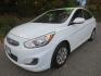 2016 White /Gray Hyundai Accent SE 4-Door 6A (KMHCT4AE7GU) with an 1.6L L4 DOHC 16V engine, 6-SPEED MANUAL transmission, located at 270 US Route 6, Mahopac, NY, 10541, (845) 621-0895, 41.349022, -73.755280 - Photo#0