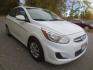 2016 White /Gray Hyundai Accent SE 4-Door 6A (KMHCT4AE7GU) with an 1.6L L4 DOHC 16V engine, 6-SPEED MANUAL transmission, located at 270 US Route 6, Mahopac, NY, 10541, (845) 621-0895, 41.349022, -73.755280 - Photo#1