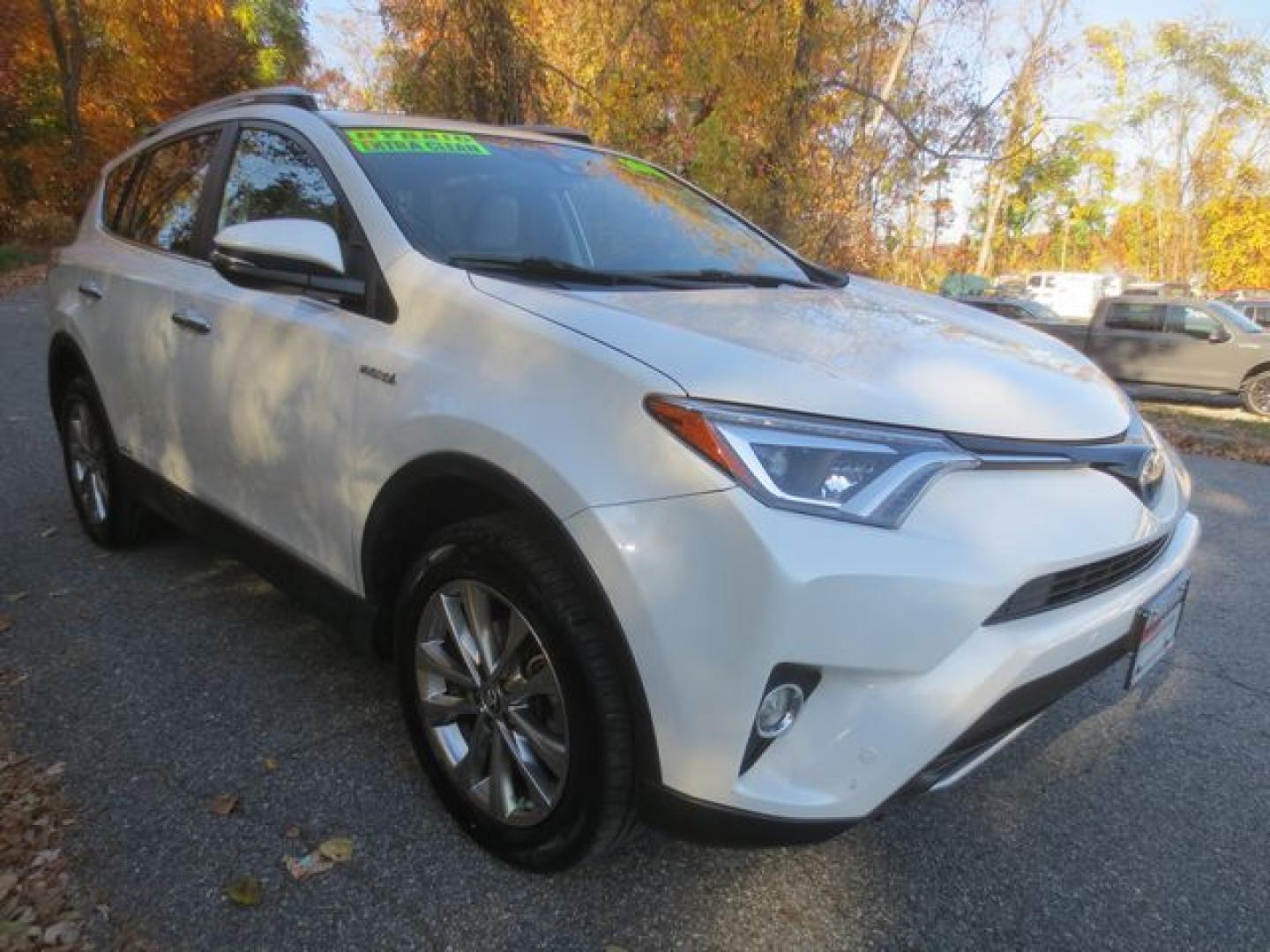 2016 White /Gray/Black Toyota RAV4 Hybrid Limited (JTMDJREV7GD) with an 2.5L L4 DOHC 16V HYBRID engine, Automatic transmission, located at 270 US Route 6, Mahopac, NY, 10541, (845) 621-0895, 41.349022, -73.755280 - Photo#1