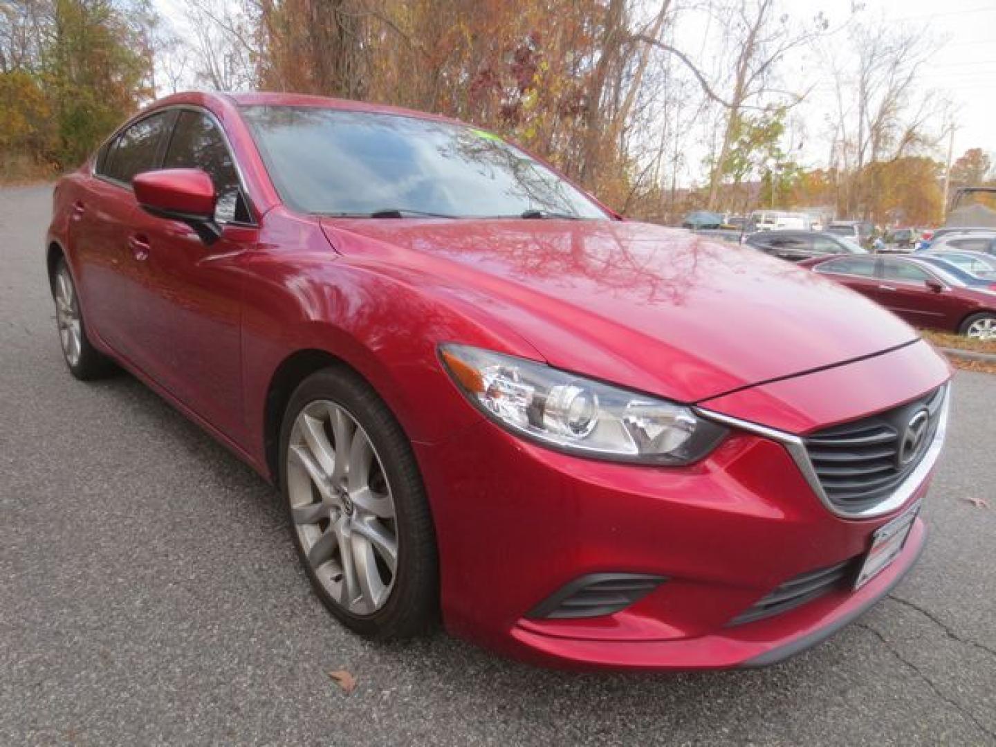 2017 Red /Black Mazda Mazda6 Touring (JM1GL1V56H1) with an 2.5L L4 DOHC 16V engine, Automatic transmission, located at 270 US Route 6, Mahopac, NY, 10541, (845) 621-0895, 41.349022, -73.755280 - Photo#2