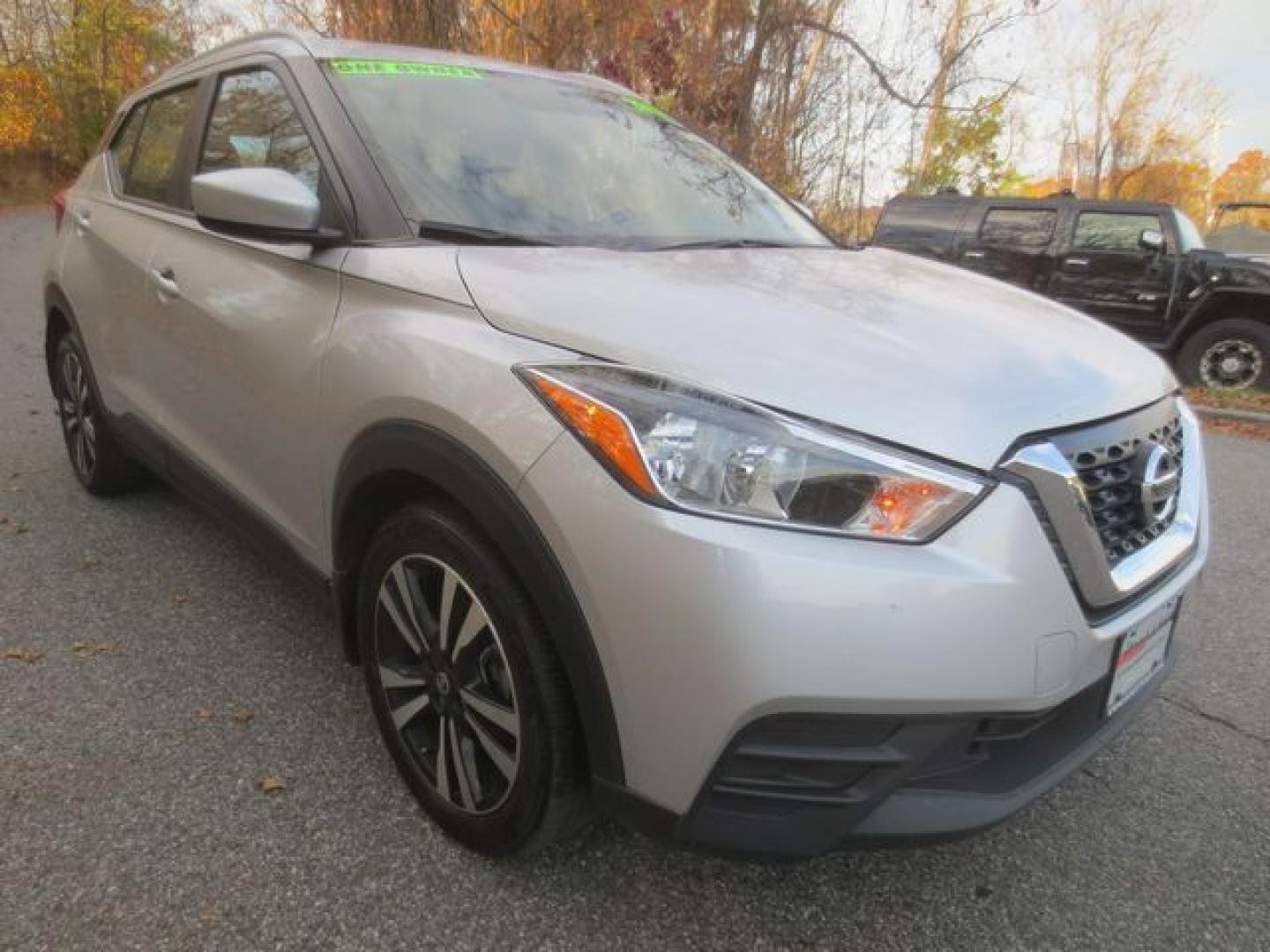 2018 Gray /Black Nissan Kicks SV (3N1CP5CU9JL) with an 1.6L 4 cylinder engine, Automatic transmission, located at 270 US Route 6, Mahopac, NY, 10541, (845) 621-0895, 41.349022, -73.755280 - Photo#1