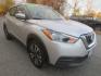 2018 Gray /Black Nissan Kicks SV (3N1CP5CU9JL) with an 1.6L 4 cylinder engine, Automatic transmission, located at 270 US Route 6, Mahopac, NY, 10541, (845) 621-0895, 41.349022, -73.755280 - Photo#1