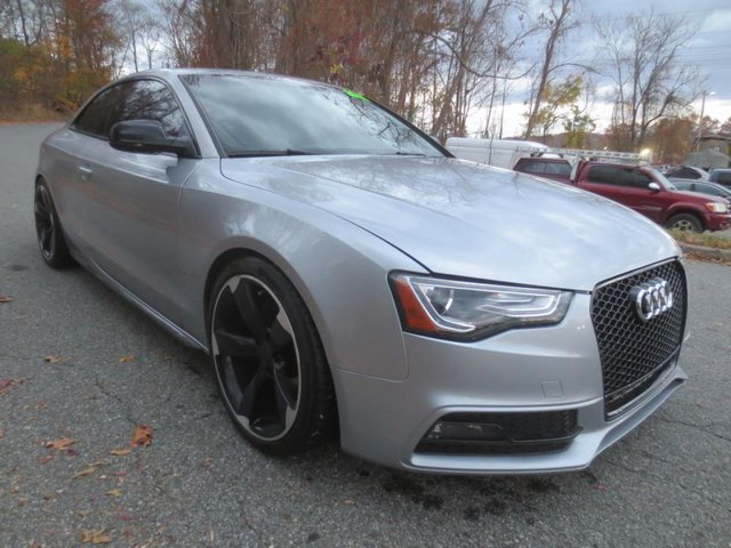 2015 Gray /Black Audi A5 Premium Plus quattro S-LINE (WAUMFAFR5FA) with an 2.0L L4 DOHC 16V TURBO engine, 8-Speed Automatic transmission, located at 270 US Route 6, Mahopac, NY, 10541, (845) 621-0895, 41.349022, -73.755280 - Photo#1