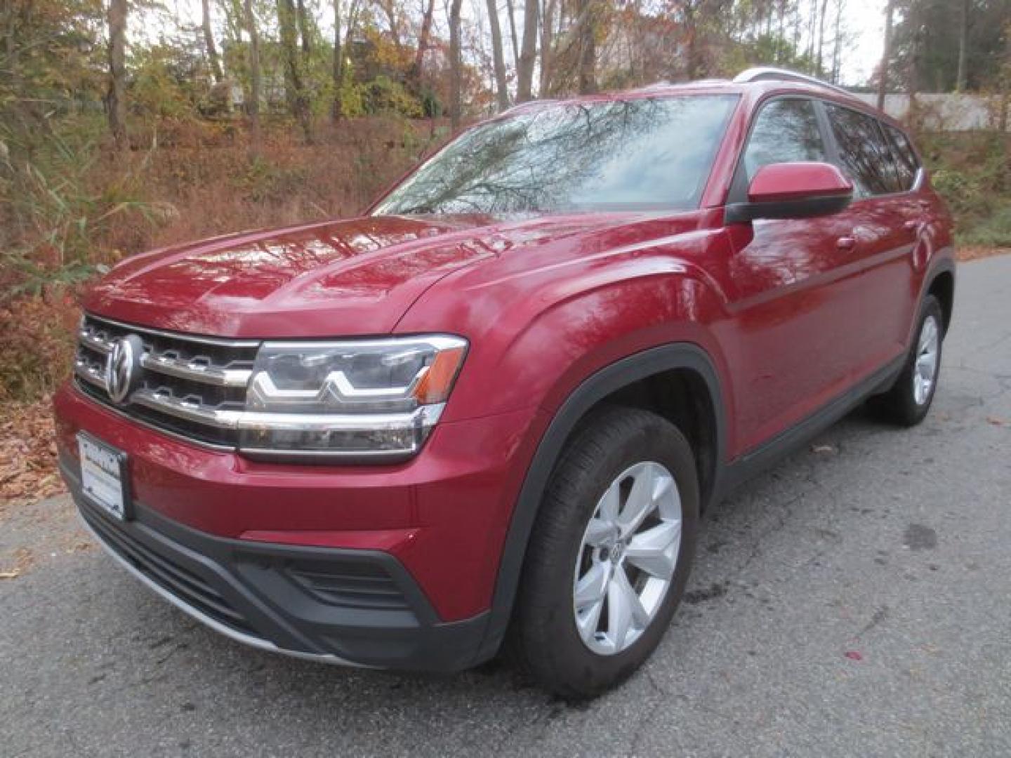 2018 Red /Black Volkswagen Atlas V6 S AWD (1V2GR2CAXJC) with an 3.6L V6 DOHC 24V engine, 8A transmission, located at 270 US Route 6, Mahopac, NY, 10541, (845) 621-0895, 41.349022, -73.755280 - Photo#0