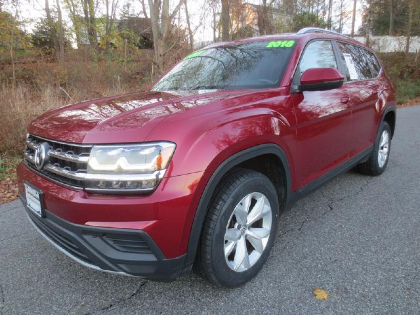 2018 Red /Black Volkswagen Atlas V6 S AWD (1V2GR2CAXJC) with an 3.6L V6 DOHC 24V engine, 8A transmission, located at 270 US Route 6, Mahopac, NY, 10541, (845) 621-0895, 41.349022, -73.755280 - Photo#0