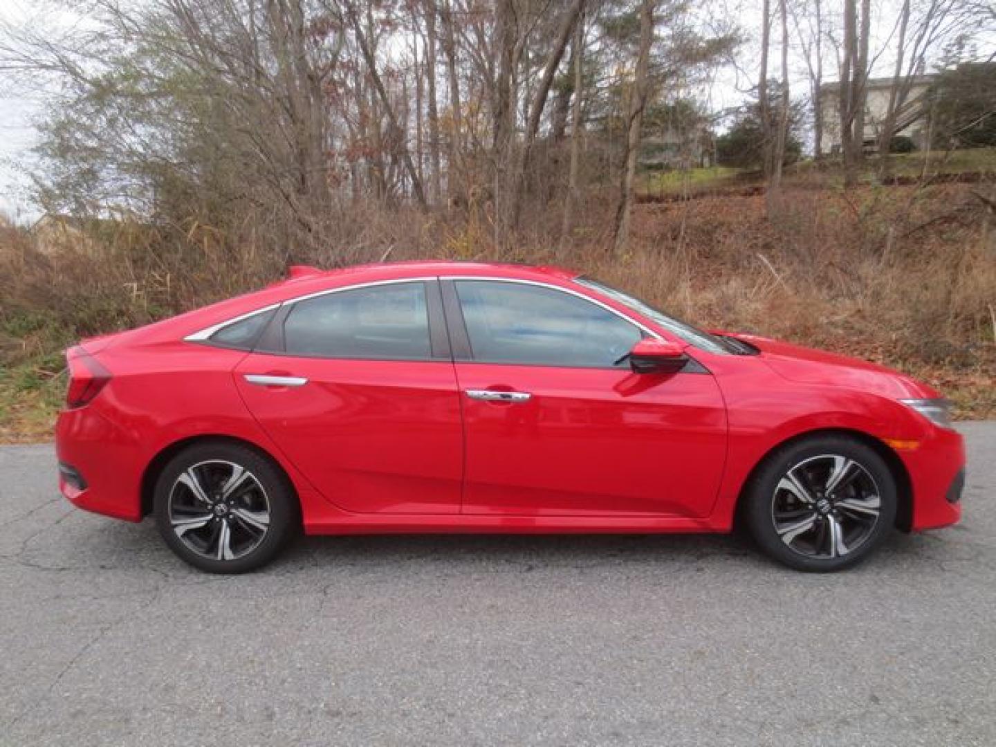 2017 Red /Black Honda Civic Touring (2HGFC1F95HH) with an 1.5L L4 DOHC 16V TURBO engine, Automatic transmission, located at 270 US Route 6, Mahopac, NY, 10541, (845) 621-0895, 41.349022, -73.755280 - Photo#11