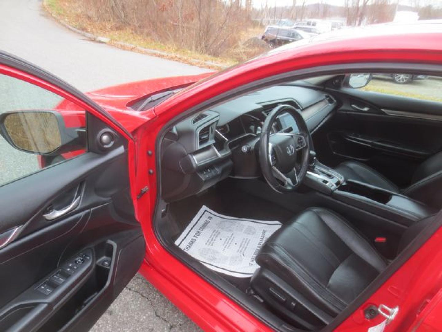 2017 Red /Black Honda Civic Touring (2HGFC1F95HH) with an 1.5L L4 DOHC 16V TURBO engine, Automatic transmission, located at 270 US Route 6, Mahopac, NY, 10541, (845) 621-0895, 41.349022, -73.755280 - Photo#6