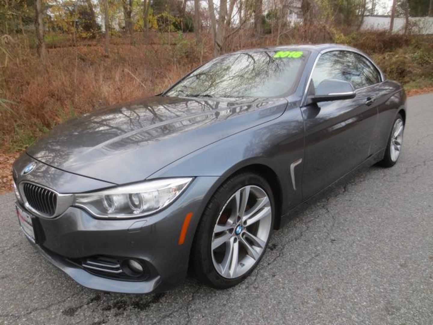 2016 Gray /Saddle BMW 4-Series LUXURY (WBA3V7C51G5) with an 2.0L L4 DOHC 16V TURBO engine, 8A transmission, located at 270 US Route 6, Mahopac, NY, 10541, (845) 621-0895, 41.349022, -73.755280 - Photo#1