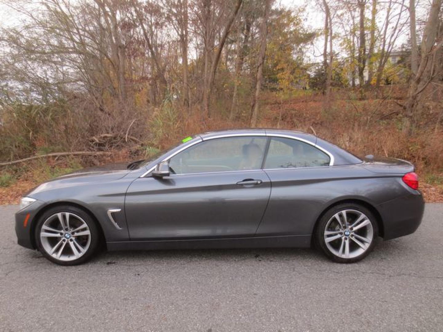 2016 Gray /Saddle BMW 4-Series LUXURY (WBA3V7C51G5) with an 2.0L L4 DOHC 16V TURBO engine, 8A transmission, located at 270 US Route 6, Mahopac, NY, 10541, (845) 621-0895, 41.349022, -73.755280 - Photo#12