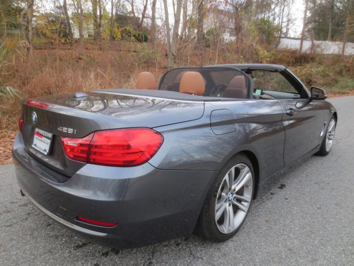 2016 Gray /Saddle BMW 4-Series LUXURY (WBA3V7C51G5) with an 2.0L L4 DOHC 16V TURBO engine, 8A transmission, located at 270 US Route 6, Mahopac, NY, 10541, (845) 621-0895, 41.349022, -73.755280 - Photo#4