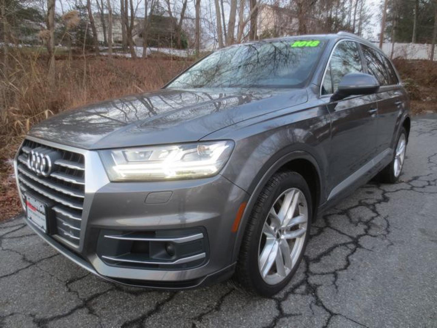 2018 Gray /Gray Audi Q7 Prestige (WA1VAAF73JD) with an 3.0L V6 DOHC 24V TURBO engine, Automatic 8 Speed transmission, located at 270 US Route 6, Mahopac, NY, 10541, (845) 621-0895, 41.349022, -73.755280 - Photo#0