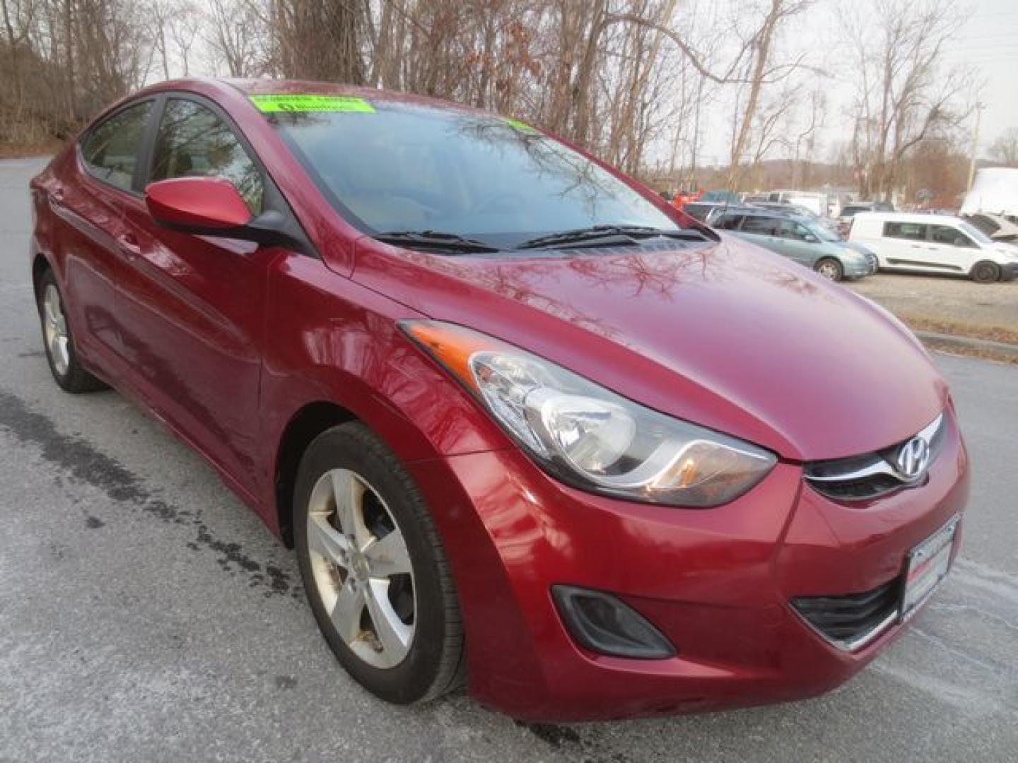 2011 Red /Tan Hyundai Elantra GLS (KMHDH4AE5BU) with an 1.8L L4 DOHC 16V engine, 6-Speed Automatic transmission, located at 270 US Route 6, Mahopac, NY, 10541, (845) 621-0895, 41.349022, -73.755280 - Photo#1