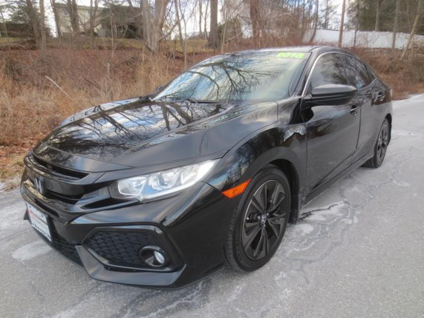 2018 Black /Black Honda Civic EX (SHHFK7H52JU) with an 2.0L L4 DOHC 16V TURBO engine, Automatic transmission, located at 270 US Route 6, Mahopac, NY, 10541, (845) 621-0895, 41.349022, -73.755280 - Photo#0