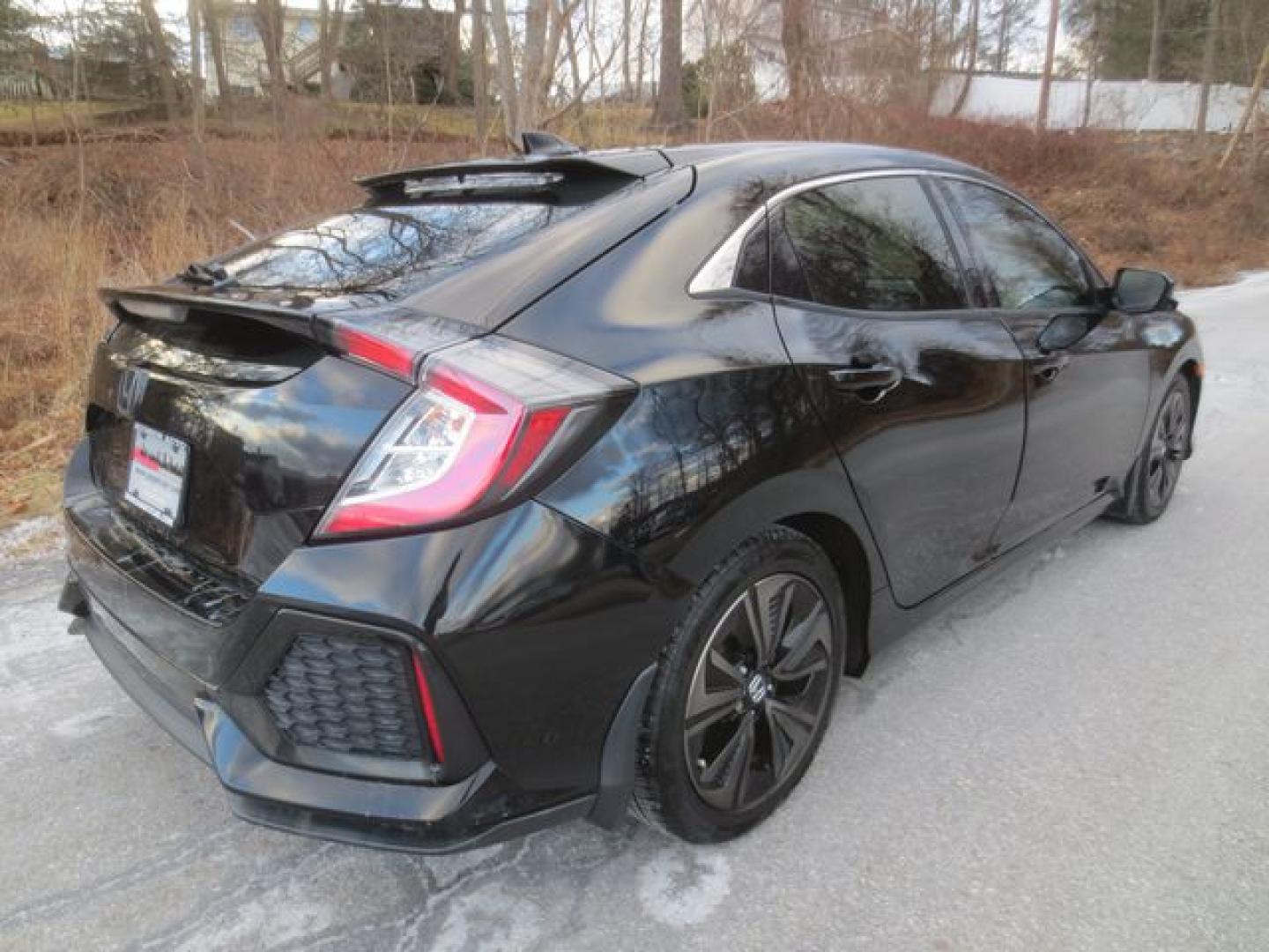 2018 Black /Black Honda Civic EX (SHHFK7H52JU) with an 2.0L L4 DOHC 16V TURBO engine, Automatic transmission, located at 270 US Route 6, Mahopac, NY, 10541, (845) 621-0895, 41.349022, -73.755280 - Photo#3