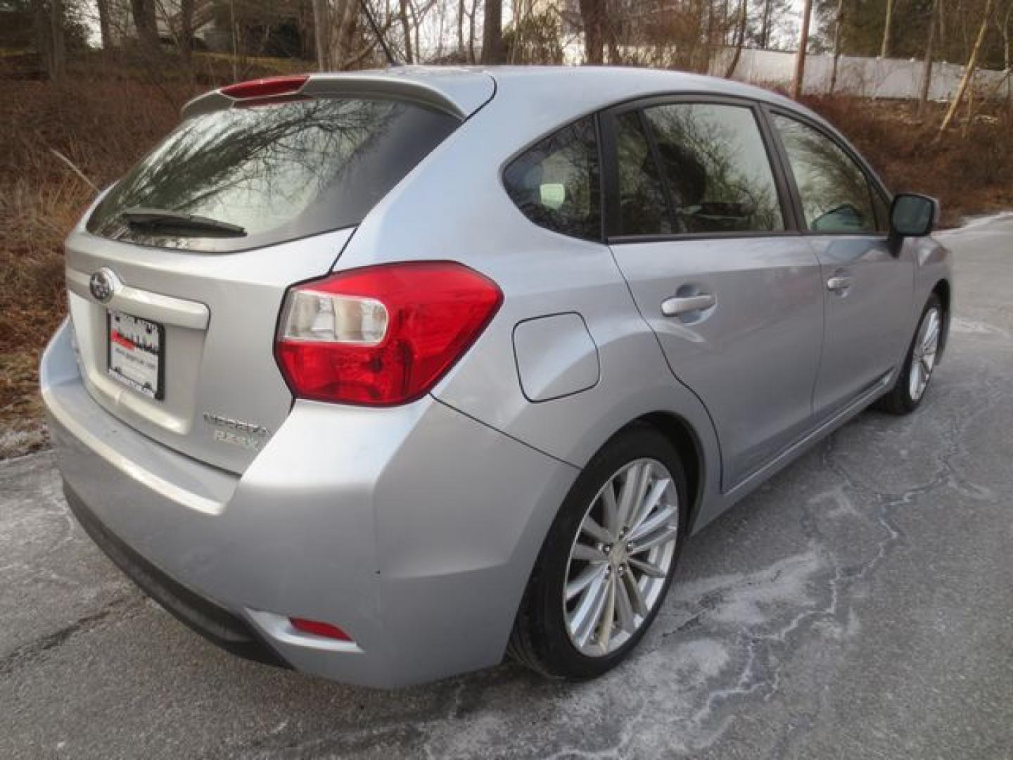 2013 Silver /Black Subaru Impreza Premium Plus (JF1GPAD61D2) with an 2.0L H4 DOHC 16V engine, Automatic transmission, located at 270 US Route 6, Mahopac, NY, 10541, (845) 621-0895, 41.349022, -73.755280 - Photo#3