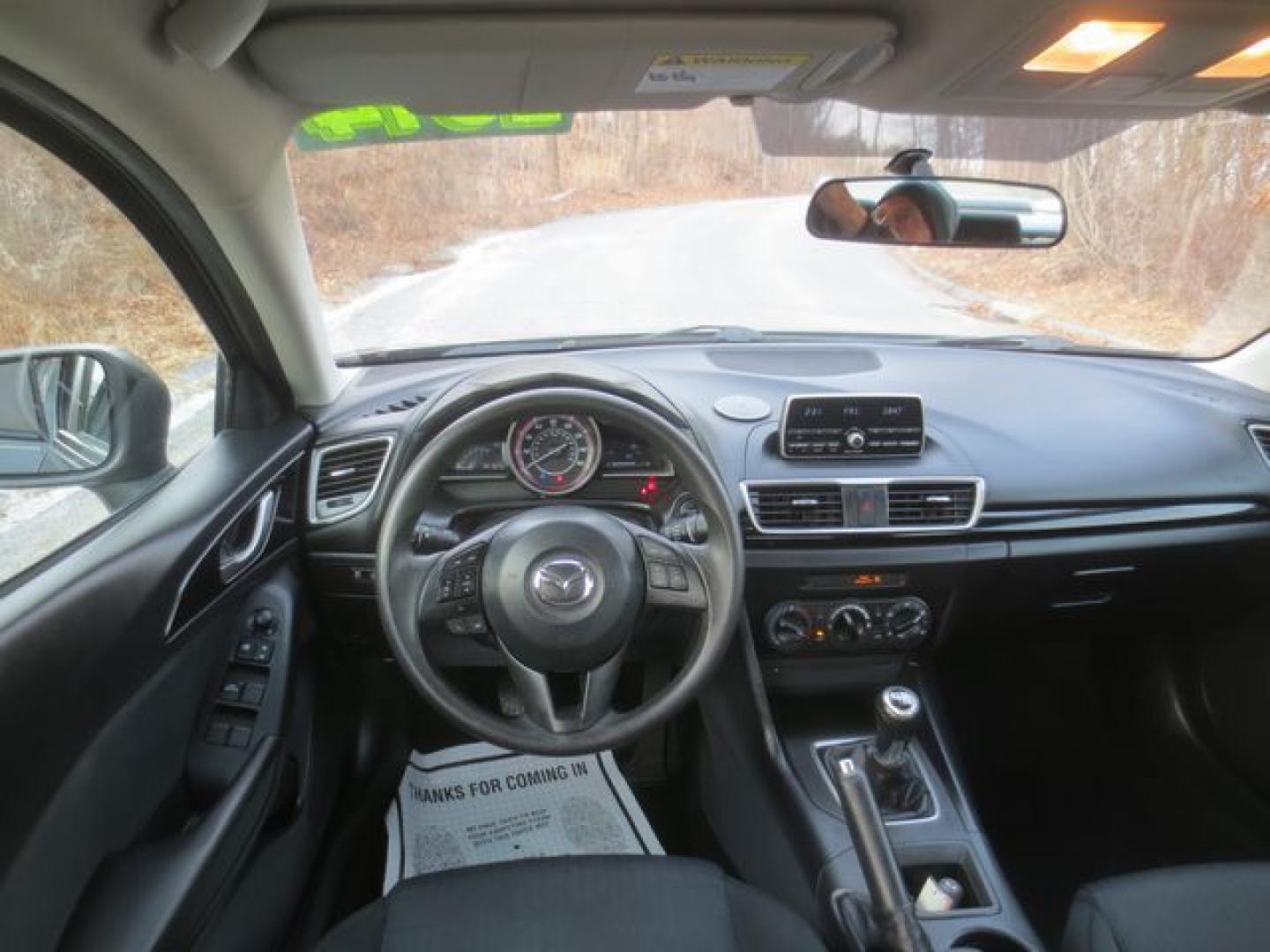 2014 Gray /Black Mazda MAZDA3 i Sport (3MZBM1U78EM) with an 2.0L L4 DOHC 16V engine, 6-Speed Manual transmission, located at 270 US Route 6, Mahopac, NY, 10541, (845) 621-0895, 41.349022, -73.755280 - Photo#8