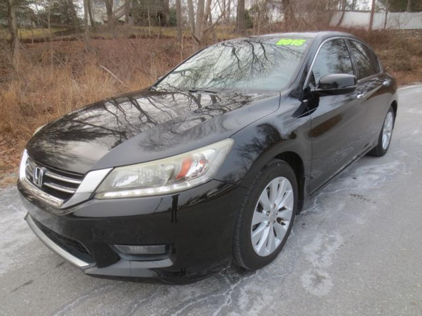 2015 Black /Black Honda Accord Touring (1HGCR3F98FA) with an 3.5L V6 SOHC 24V engine, 6-Speed Automatic transmission, located at 270 US Route 6, Mahopac, NY, 10541, (845) 621-0895, 41.349022, -73.755280 - Photo#0